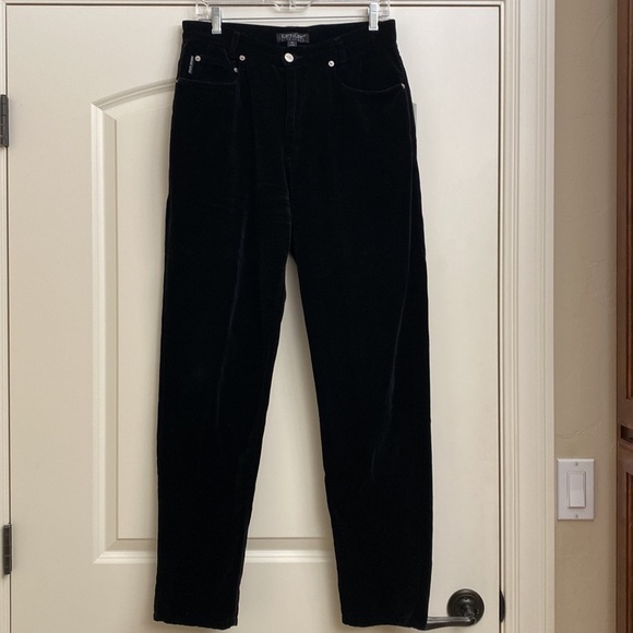 Karen Kane Pants - Karen Kane Velvet Pants Womens Jean style festive, party dressy vintage Size 12